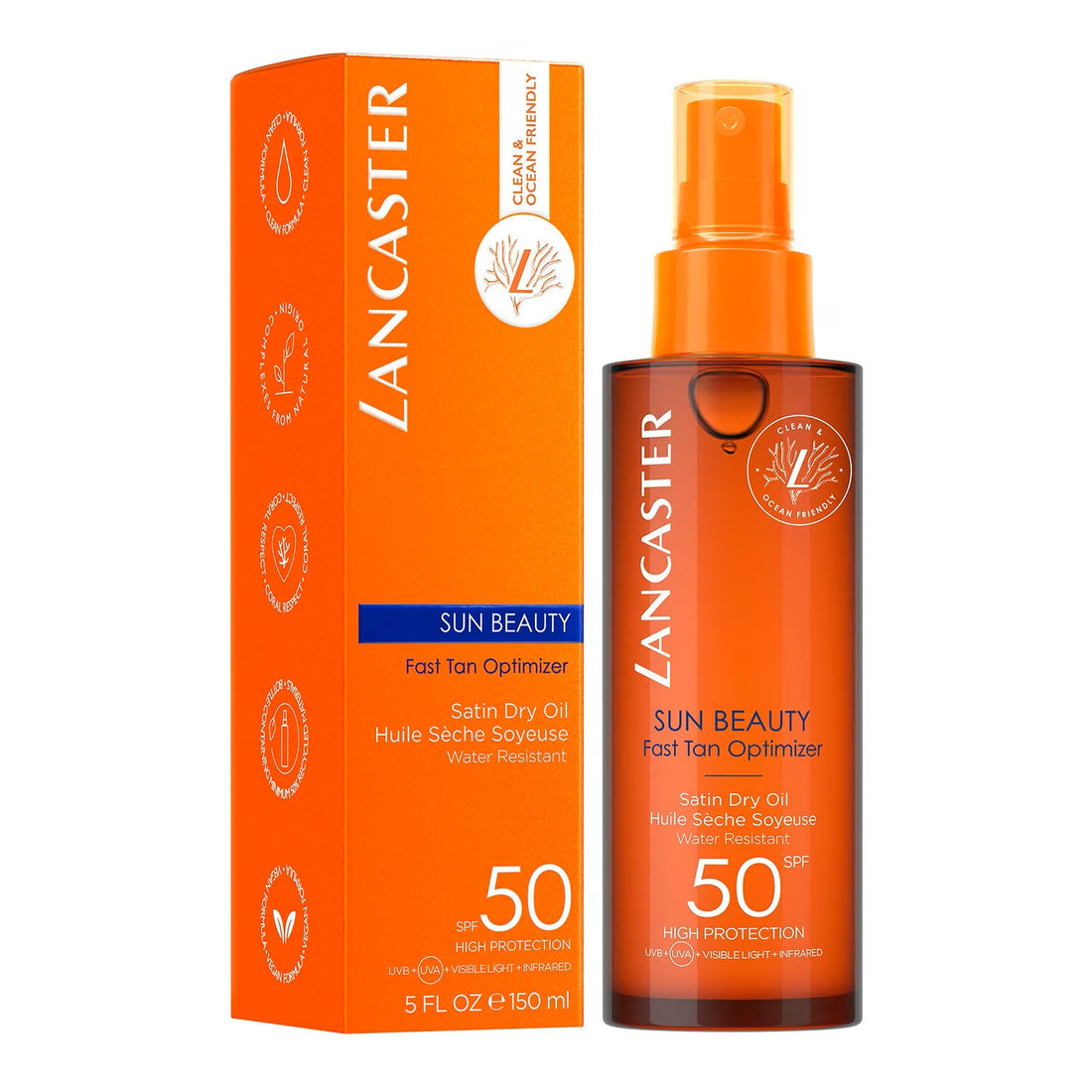 SUN BEAUTY - Bronzlaşmayı Hızlandıran Kuru Yağ Spreyi SPF 50